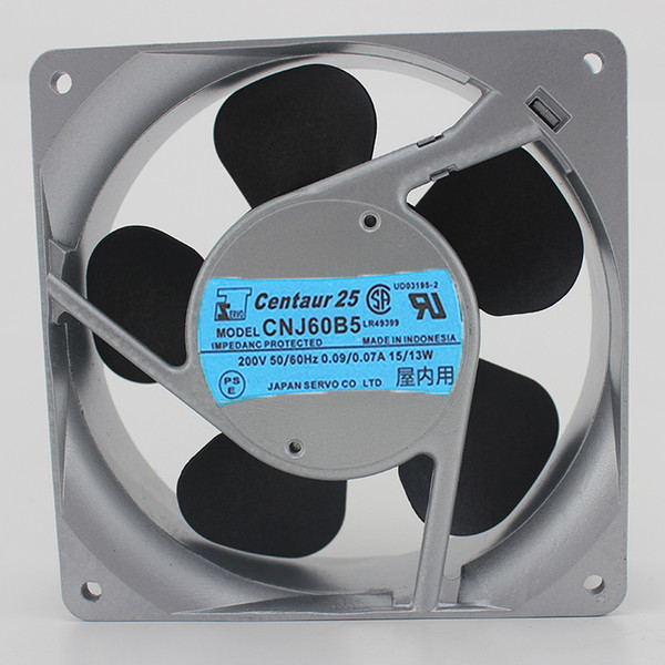 Free Shipping Japan servo CNJ60B5 AC 200V 0.07/0.09A 15/13W 12CM 12038 axial cooling fan Server cooler fan