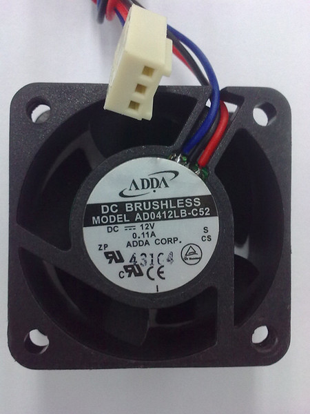 Original ADDA 4020 DC 12V 0.11A AD0412LB-C52 Cooling fan cpu cooler heatsink fan