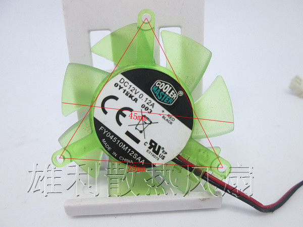 New Original FY04510M12SAA DC12V 0.12A diameter 45mm pitch 39MM graphics cooling fan Cooler Master fan