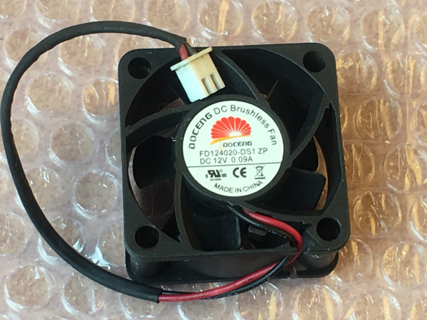 Original Free Shipping FD124020-DS1 DC 12V 0.09A 4020 4CM 40mm double ball bearing server inverter case cooling fan