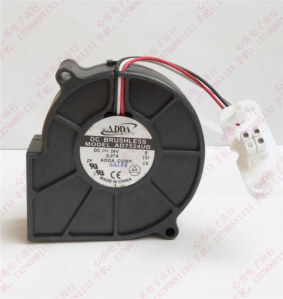 Free Shipping Original Taiwan ADDA blower AD7524UB 75 * 75 * 30MM 24V projector Inverter fan