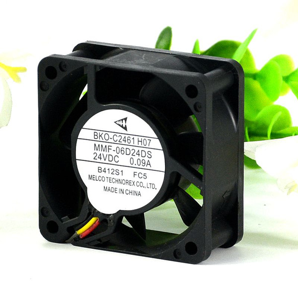 New original MMF-06D24DS-RC7 60*60*25 24V 0.09A cooling inverter fan