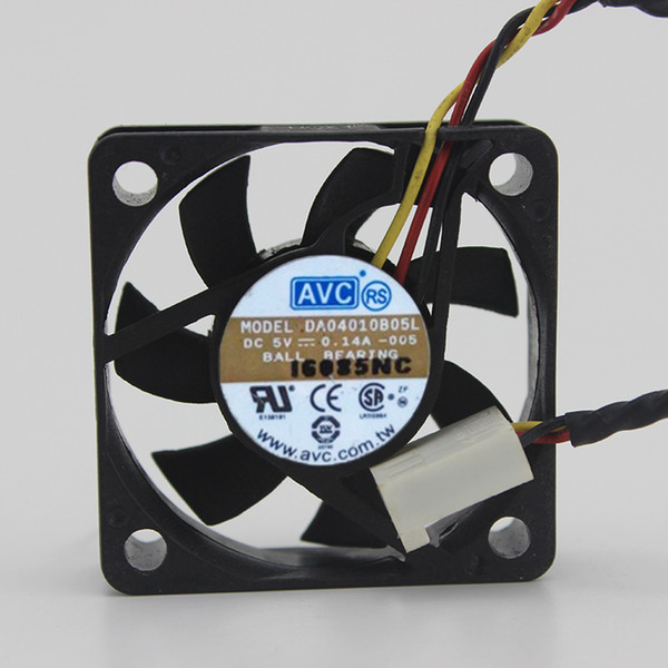 Free Shipping Original AVC DA04010B05L 4CM 40mm 4010 DC 5V 0.14A Cooling fan Three-wire Quality fan