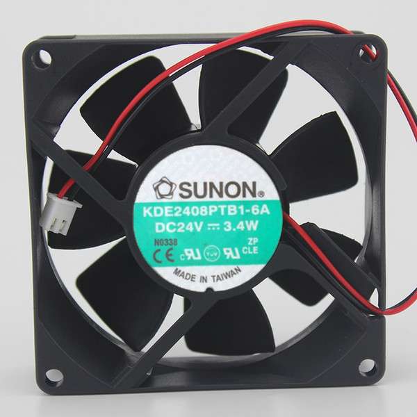 New Original Sunon KDE2408PTB1-6A 8cm 8025 DC 24V 2.8W drive cooling fan