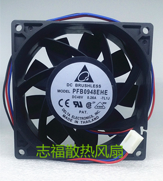 Original Delta 9038 PFB0948GHE -7G03 DC 48V 0.42A 3Wire Cooling Fan Brushless Fan