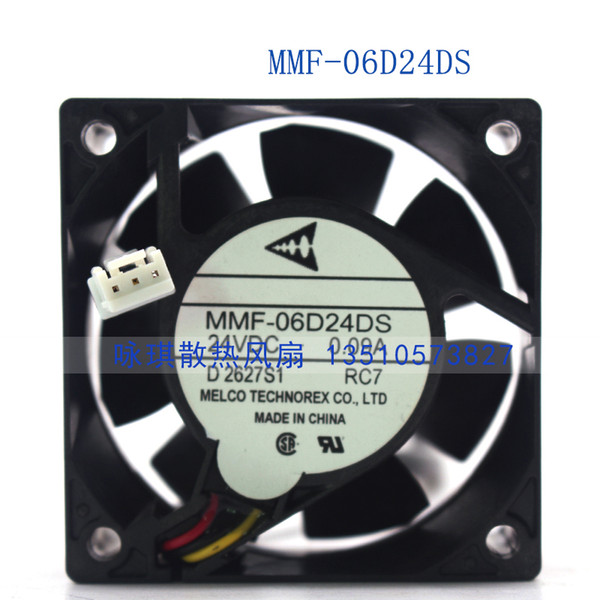 New MMF-06D24DS-RC7 60*60*25 24V 0.09A Yaskawa inverter Cooling cooler fan