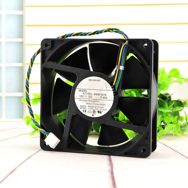 Original NMB 12CM 120*120*38MM DC 12V 0.9A 4715KL-04W-B46 4wire cooling Fan