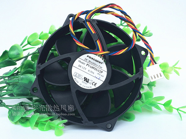 Original Foxconn PVA092G12P 9025 9cm DC 12V 0.39A PWM 4-line Server - Round cooling Fan