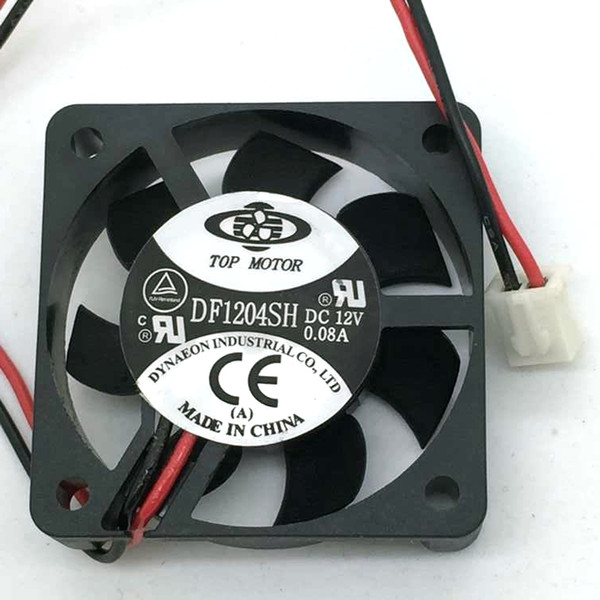 Free shipping Top Motor 4cm DF1204SH 0.08A 2Wire DC 12V Cooling Fan