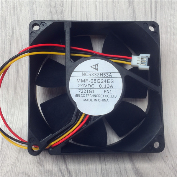 New cooling fan For Mitsubishi Fan NC5332H53A Melco MMF-08G24ES EN1 8025 8cm DC 24V 0.13A server inverter cooling fan