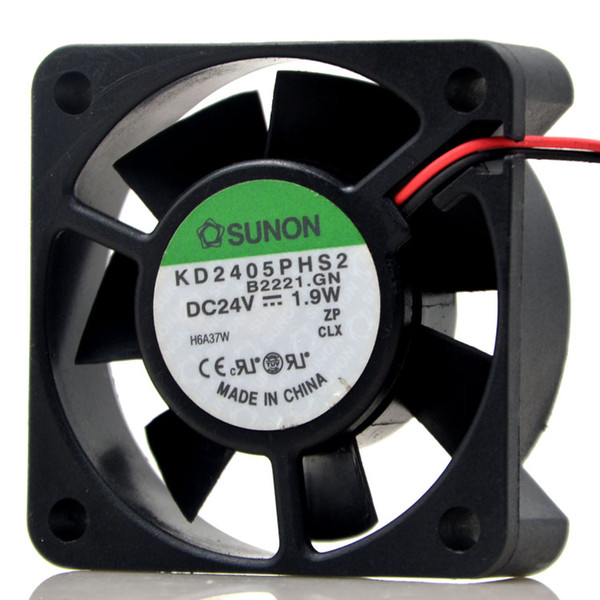 Original KD2405PHS2 KDE2405PHB3 Computer Blower Double Ball Cooling Fan DC 24V 5CM 5015 50*50*15mm 2 Wires