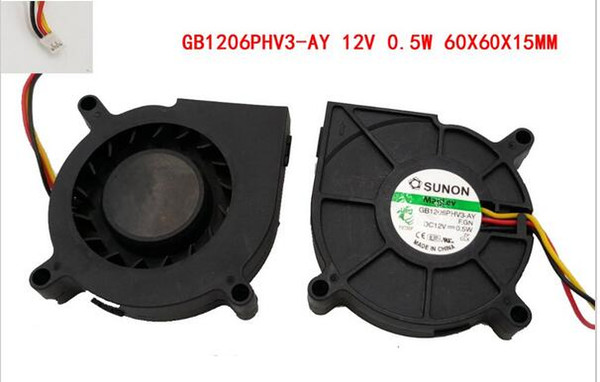 YINWEITAI DC Centrifugal Cooler Fan 60mm 12 V for GB1206PHV3-AY 12V 0.5W 6CM 6015 For Computer 3d printer part 2016 high quality