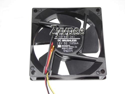 80x80x25mm ASF806D1002 SF80 ASF891081 8cm 12V 125mA 3Wire ASF803A2402 ASF891137 Inverter Fan