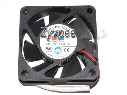 60x60x10mm FD1260-S1112C 6cm 12V 0.19A 2Wire 60mm Cooling Fan