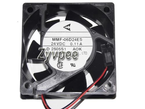 Free shipping Melco MMF-06D24ES-AOK For Yaskawa 6025 60mm 6cm DC24V 0.11A MMF-06D24ES AOK computer case cooling fan
