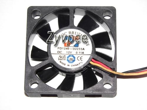 40x40x10mm FD1240-D2233A 4cm 12V 0.11A 40mm 3Wire Cooler fan