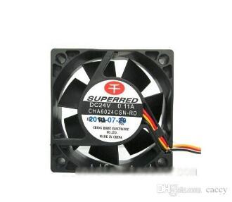 Superred CHA6024CSN-RD 6025 DC Sleeve bearing Cooling fan with 24V 0.11A 60X60X25MM 3 Wires 3Pins