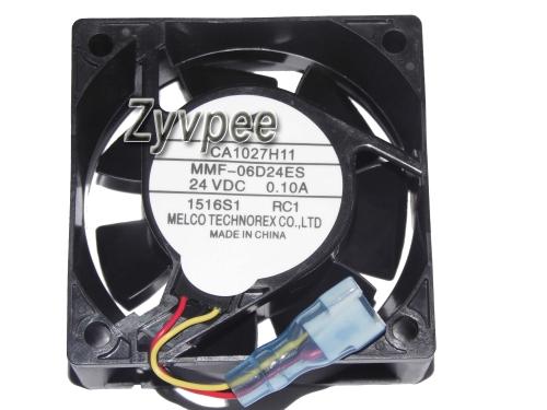 60x60x25mm MMF-06D24DS RC1 MMF-06D24ES RC1 24V 0.1A 3wire CA1027H11 yaskawa inverter Fan