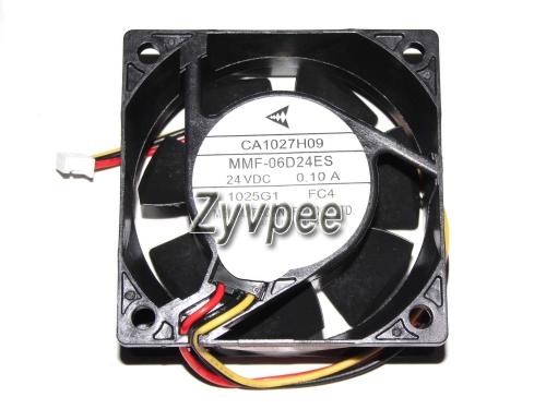 60x60x25mm 6cm MMF-06D24ES FC4 24V 0.1A 3Wire E500 CA1027H09 MMF-06D24ES-FC4 Inverter Fan