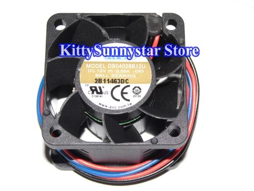 AVC 4028 DB04028B12S 12V 0.96A 3Wire 4Wire Cooling Fan,AVC 4028 DB04028B12U -093 12V 0.66A 3Wire Case Fan