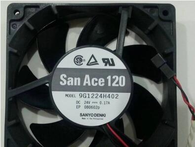 SANYO 12025 24V 0.17A 9G1224H402 2wire cooling fan