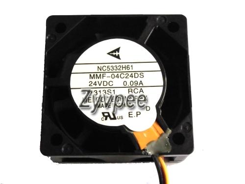 Melco MMF-04C24DS RCA 4015 4cm 40mm DC24V 0.09A drive fan NC5332H61 MMF-04C24DS-RCA