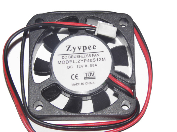 New Original Zyvpee 4010 ZYP40S12M 12V 0.08A 2Wire 4cm dvr Fan
