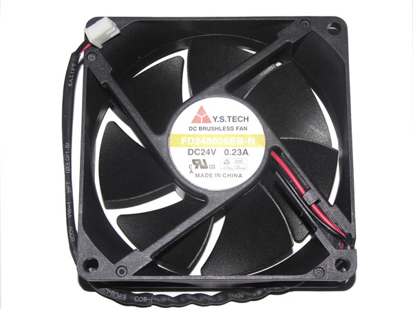 Y.S.TECH 8cm FD248025EB-N 24V 0.23A 2Wire 80x25mm Inverter Fan