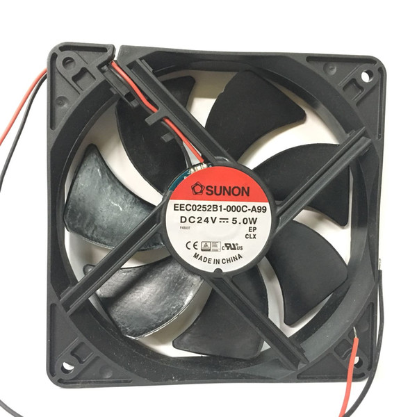 120x120x25mm EEC0252B1-000C-A99 24V 5.0W 2Wire 12cm 120mm 12025 Power Fan