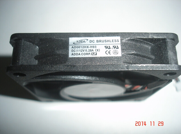 ADDA 6015 AD0612HX-H93 12V 0.28A 3Wire EV-S21T MX660 Cooling Fan