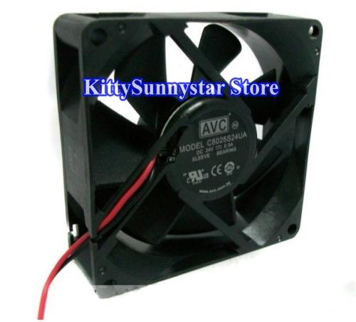 80x80x25 C8025S24UA 24V 0.3A 8cm 8025 80mm Bleeve Bearing Fan
