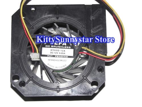 HY60D-12A 12V 0.05A 3Wire for sharp XR-10SA Projector fan NFANSA023WJZZ Cooler Fan
