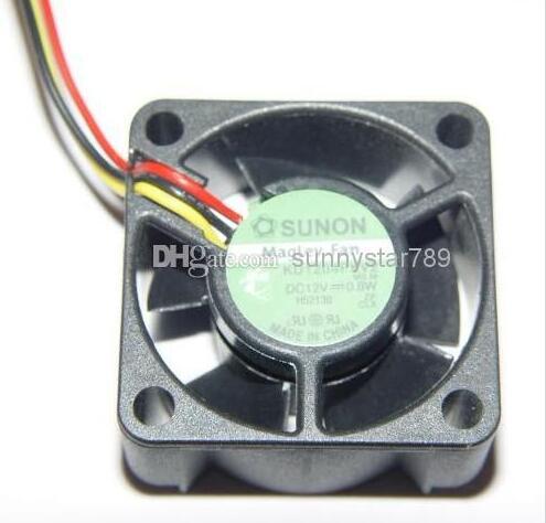 SUNON 4020 KD1204PKV2 KD1204PKB2 square cooling fan with 12V 0.8W 3-wires Server Fan