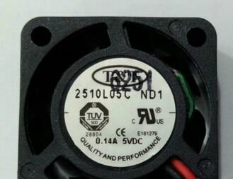 T&T 2510 5V 0.14A 2510L05C ND1 2wire cooling fan