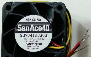 SANYO 4028 12V 0.6A 9GV0412J303 3wire cooling fan