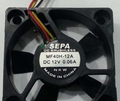 SEPA 12V 0.06A 4010 MF40H-12A 3wire cooling fan