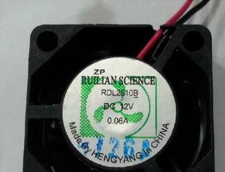 RUILIAN 2510 12V 0.06A RDL2510B 2wire cooling fan