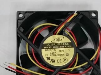 ADDA 8025 12V 0.29A AD0812HB-A78GL 3wire cooling fan