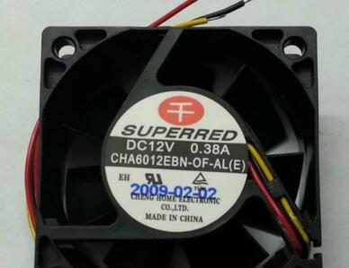 6025 12V 0.38A CHA6012EBN-OF-AL 3wire cooling fan