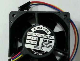 ELINA FAN 6025 12V 0.14A HDF6025L-12HB-50A 3wire cooling fan
