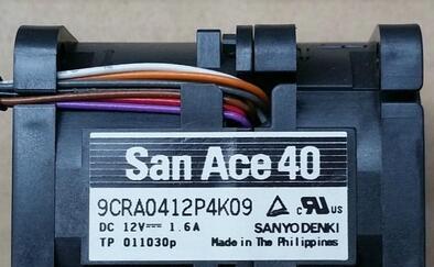 San Ace 4048 12V 1.6A 9CRA0412P4K09 8wire cooling fan