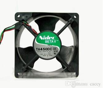 Nidec TA450DC B34578-35 12038 2 balls bearing Cooling fan with 48V 0.25A 120X120X38MM 4 Wires 4Pins