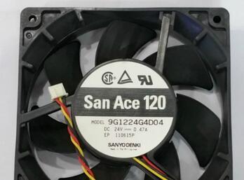 SANYO 12025 24V 0.47A 9G1224G4D04 3wire cooling fan
