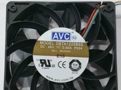 AVC 12025 48V 0.50A DBTA1225B8S PWM 4wire cooling fan