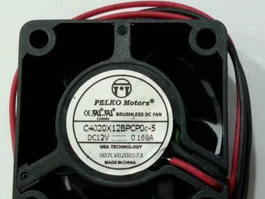 PELKO 4020 12V 0.168A C4020X12BPCP0c-5 2wire cooling fan