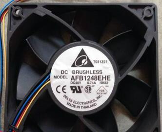 DELTA 12038 48V 0.74A AFB1248EHE PWM 4wire cooling fan