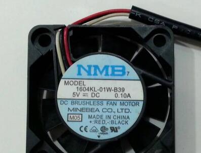 NMB 4010 5V 0.1A 1604KL-01W-B39 3wire cooling fan