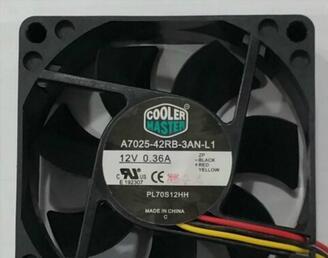 7025 12V 0.36A A7025-42RB-3AN-L1 3wire cooling fan