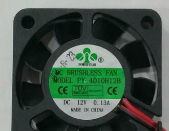POWERYEAR 4010 12V 0.13A PY-4010H12B 2wire cooling fan