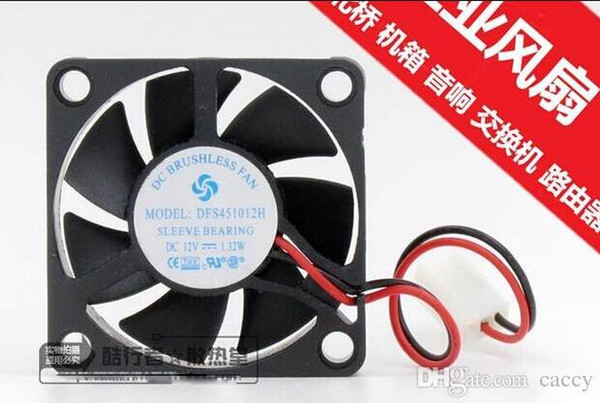 DC brushless 4510 DFS451012H Cooler with 12V 1.32W 2 Wires 2pins For case switch router